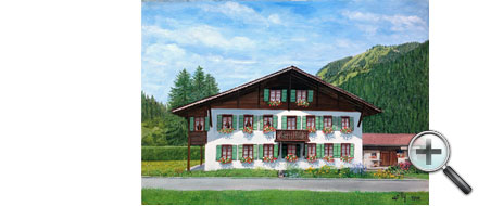 Un beau chalet fleuri