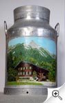 Chalet à l'Etivaz (Pays-d'Enhaut) sur boille à lait (huile)