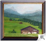Peinture Chalet au revers de Rougemont