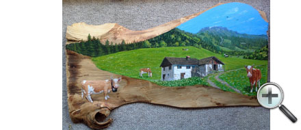Vaches et chalet d'alpage