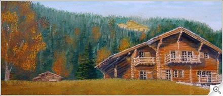 Chalet en automne