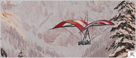 Deltaplane en hiver