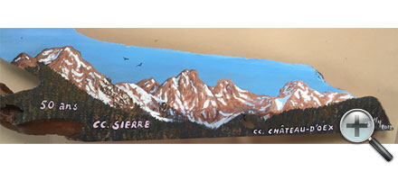 Enseigne sur bois