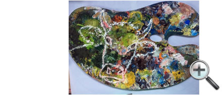 Vache sur palette