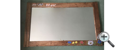 Miroir décoré