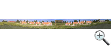 Vaches sur scie