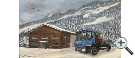 Camion et chalet