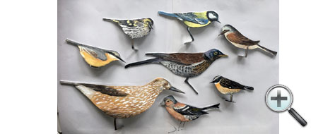 Oiseaux sur métal