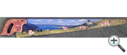 Paysage sur scie