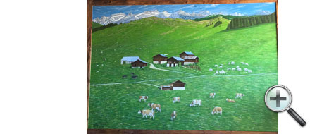 Fresque d'un paysage
