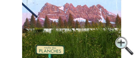 Fresque Route des planches
