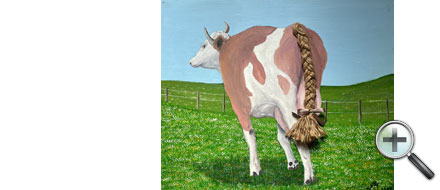 Gertrude - huile sur aggloméré