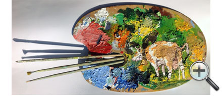 La pisseuse sur la palette