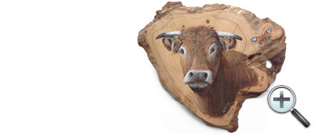 Vache et papillon