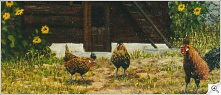 Poules et mazots