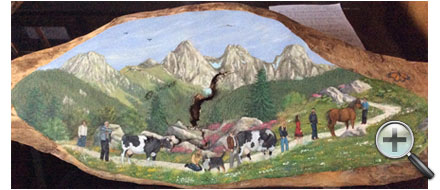 Poya sur bois personnalisée