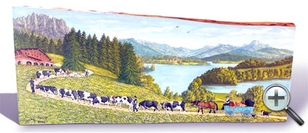 Poya avec Lac de la Gruyère et Moléson