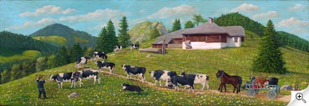 Poya au Chalet de la Cadra sur Gruy&egrave;re