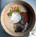 Portrait de vache dans un dietzet