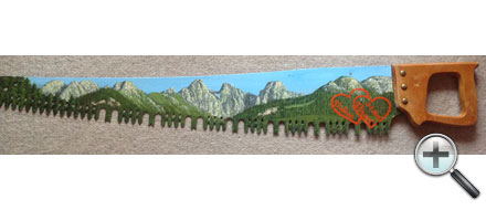 Paysage sur scie
