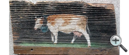 Vache sur vieux bois