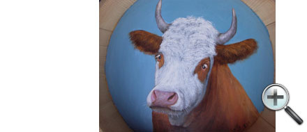 Tête de vache dans dietzet