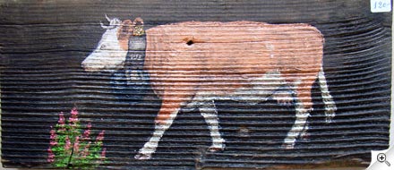 La vache et les épilobes