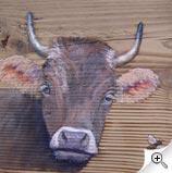Vache et abeille
