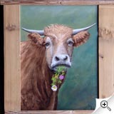 Vache au trèfle