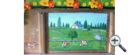Vaches et paysage typique