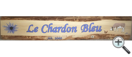 Enseigne Le Chardon Bleu