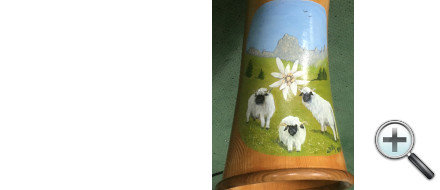 Peinture sur cor des alpes