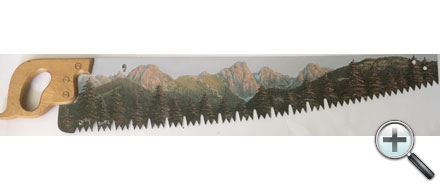 Paysage sur scie
