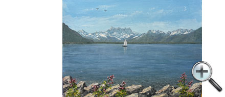 Le lac Léman et les dents du Midi