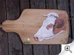 Peinture tête de vache