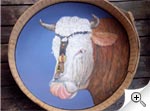 Peinture tête de vache